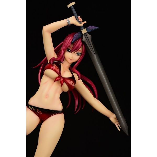 Erza Scarlet Swimwear Gravure Style Flame Version 1/6 Scale PVC Statue (Fairy Tail) Additional Image 2