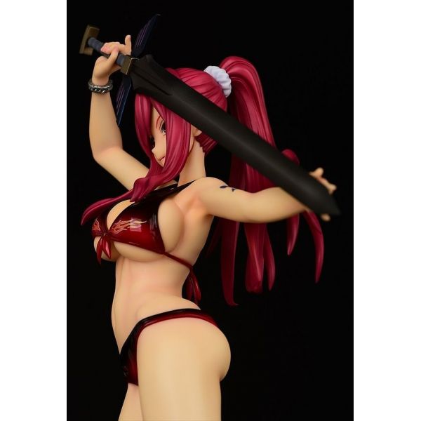 Erza Scarlet Swimwear Gravure Style Flame Version 1/6 Scale PVC Statue (Fairy Tail) Additional Image 7