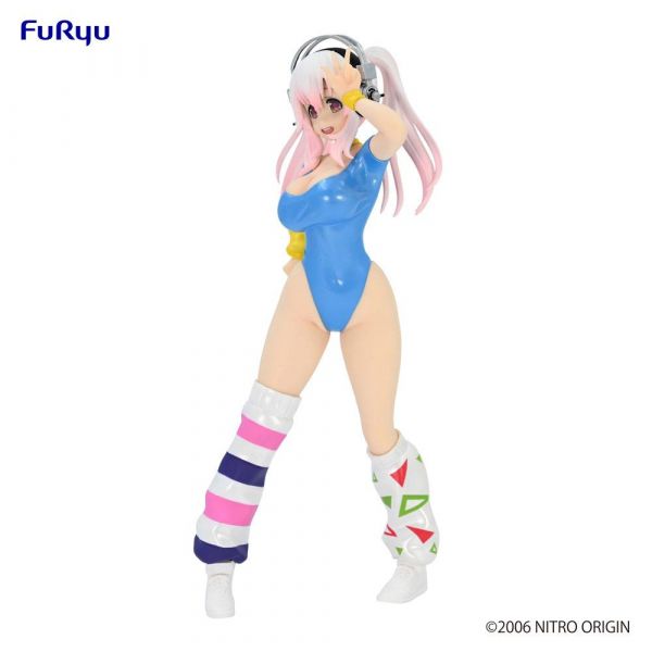 Super Sonico Concept Figure 80's/Another Color/Blue Ver. Statue (Super Sonico) Additional Image 1