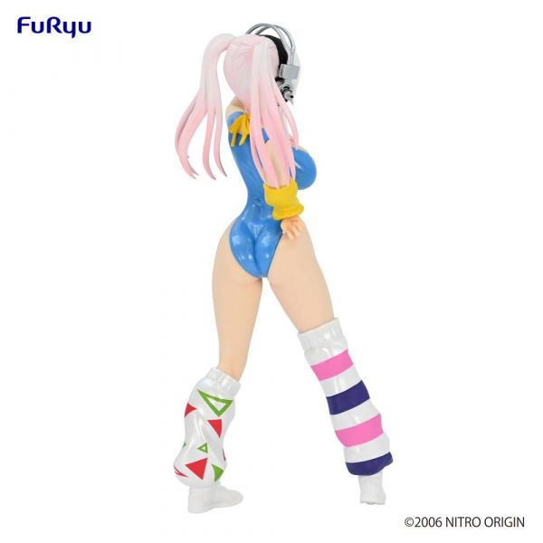 Super Sonico Concept Figure 80's/Another Color/Blue Ver. Statue (Super Sonico) Additional Image 5