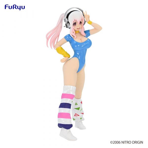 Super Sonico Concept Figure 80's/Another Color/Blue Ver. Statue (Super Sonico) Additional Image 7