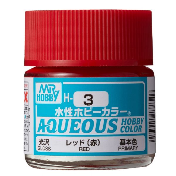 Mr Hobby Aqueous Hobby Color H-003 Red Gloss 10ml Image