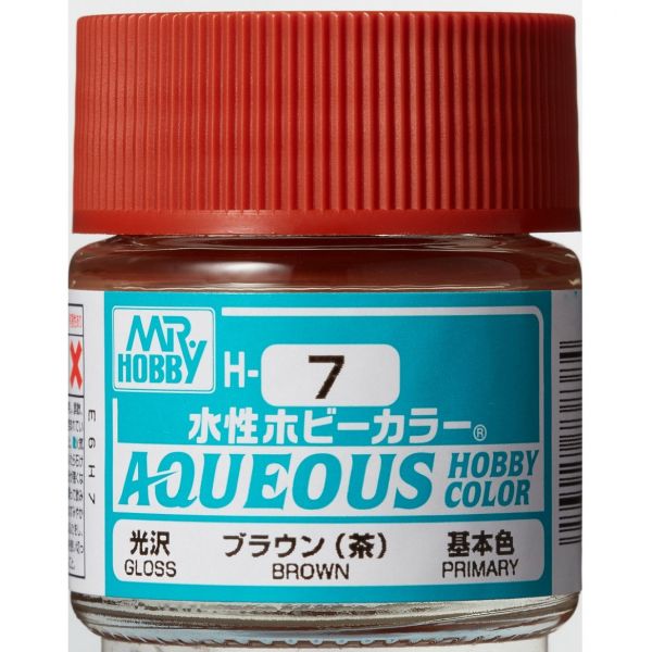 Mr Hobby Aqueous Hobby Color H-007 Brown Gloss 10ml Image