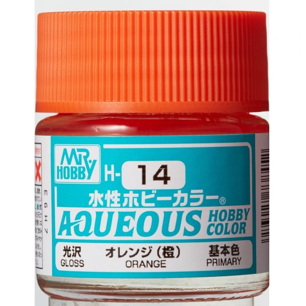 Mr Hobby Aqueous Hobby Color H-014 Orange Gloss 10ml Image