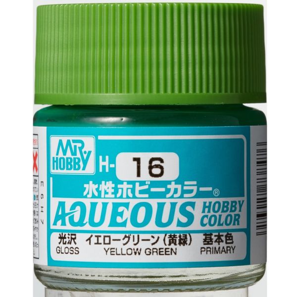 Mr Hobby Aqueous Hobby Color H-016 Yellow Green Gloss 10ml Image