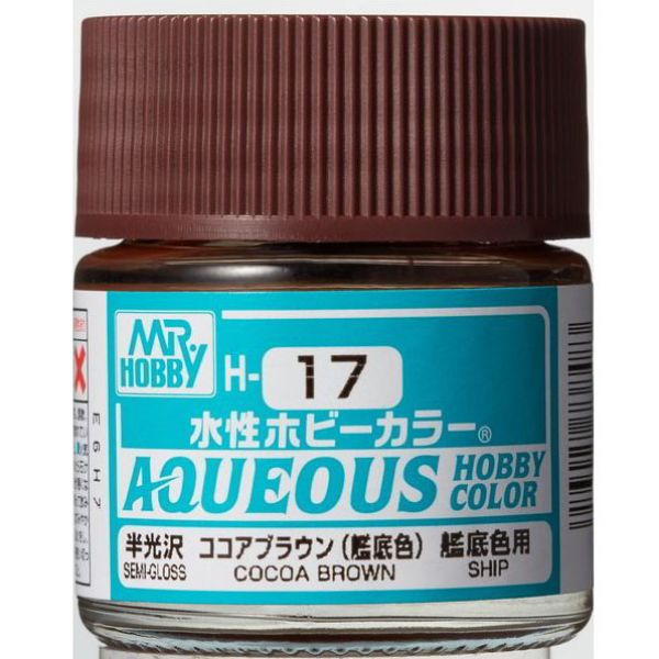 Mr Hobby Aqueous Hobby Color H-017 Cocoa Brown Gloss 10ml Image