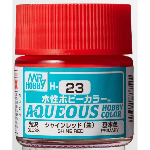 Mr Hobby Aqueous Hobby Color H-023 Shine Red Gloss 10ml Image