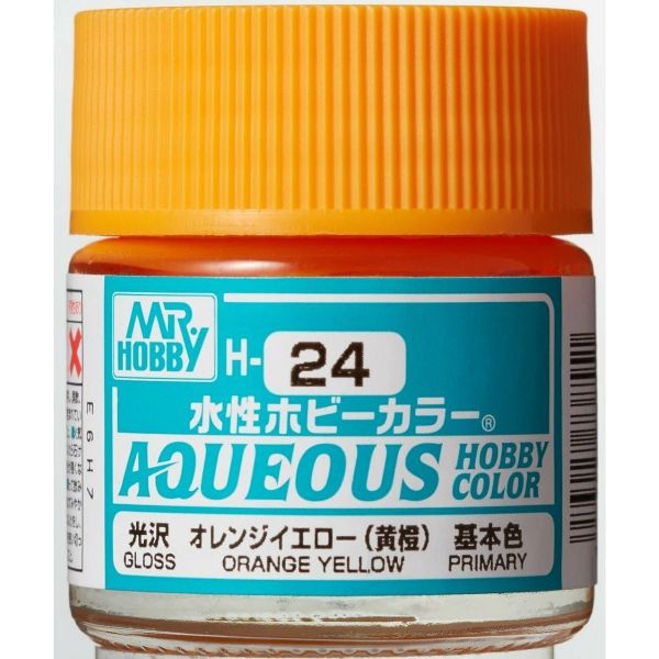 Mr Hobby Aqueous Hobby Color H-024 Orange Yellow Gloss 10ml Image