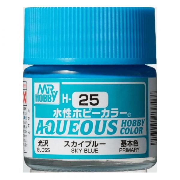 Mr Hobby Aqueous Hobby Color H-025 Sky Blue Gloss 10ml Image