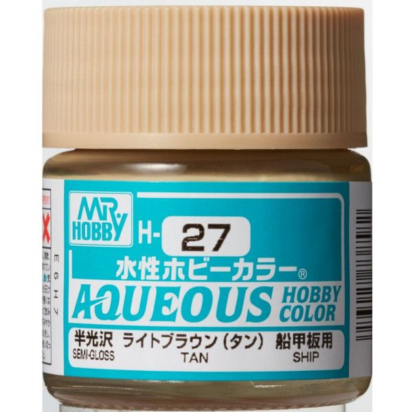 Mr Hobby Aqueous Hobby Color H-027 Tan Gloss 10ml Image