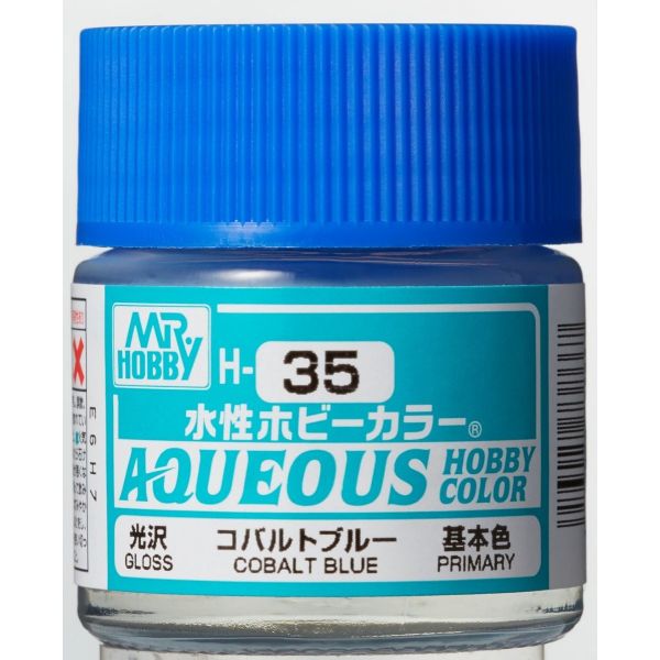 Mr Hobby Aqueous Hobby Color H-035 Cobalt Blue Gloss 10ml Image