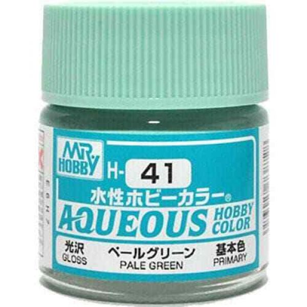 Mr Hobby Aqueous Hobby Color H-041 Pale Green Gloss 10ml Main Image