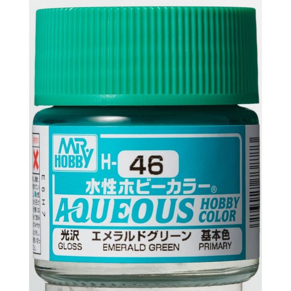 Mr Hobby Aqueous Hobby Color H-046 Emerald Green Gloss 10ml Image