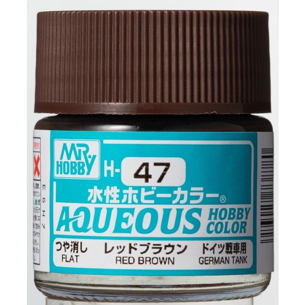 Mr Hobby Aqueous Hobby Color H-047 Red Brown (G) Gloss 10ml Image