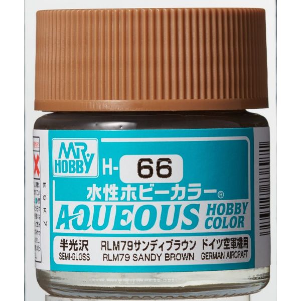 Mr Hobby Aqueous Hobby Color H-066 RLM79 Sandy Brown (G) Semi Gloss 10ml Image