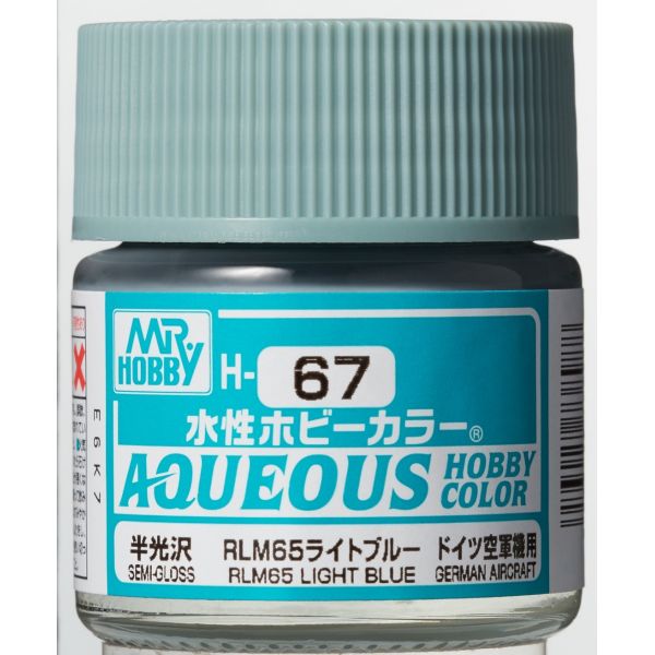 Mr Hobby Aqueous Hobby Color H-067 RLM65 Light Blue (G) Semi Gloss 10ml Image
