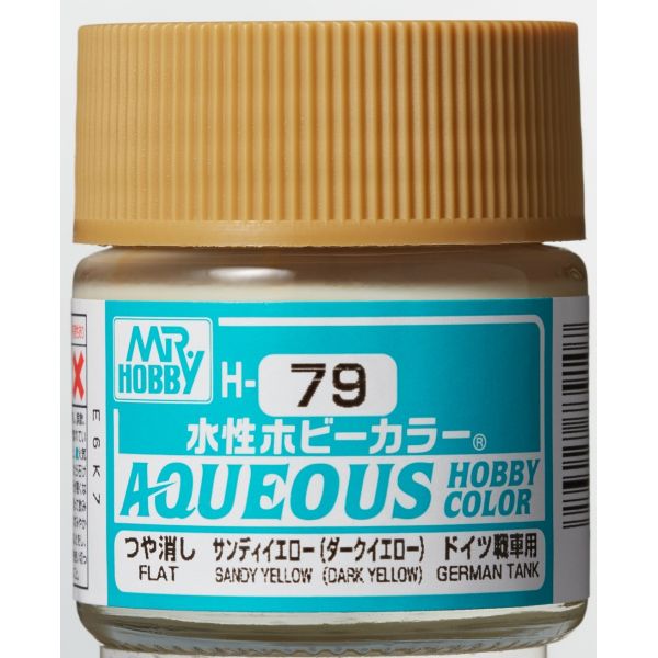 Mr Hobby Aqueous Hobby Color H-079 Sandy Yellow (G) Semi Gloss 10ml Image