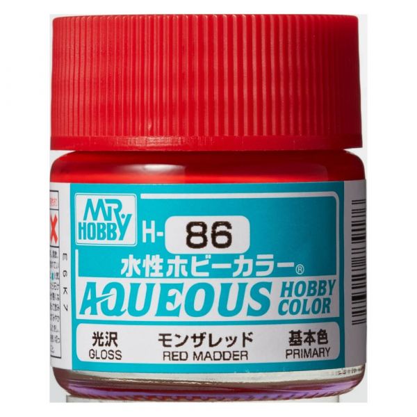 Mr Hobby Aqueous Hobby Color H-086 Red Madder Gloss 10ml Image