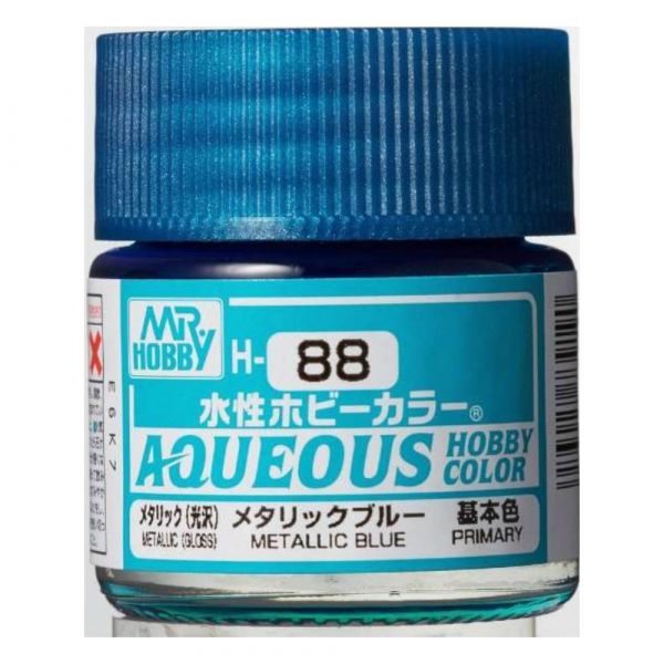 Mr Hobby Aqueous Hobby Color H-088 Metallic Blue Metallic 10ml Image