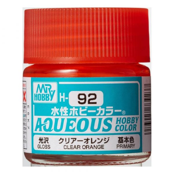 Mr Hobby Aqueous Hobby Color H-092 Clear Orange Gloss 10ml Image