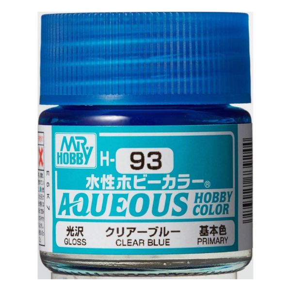 Mr Hobby Aqueous Hobby Color H-093 Clear Blue Gloss 10ml Image
