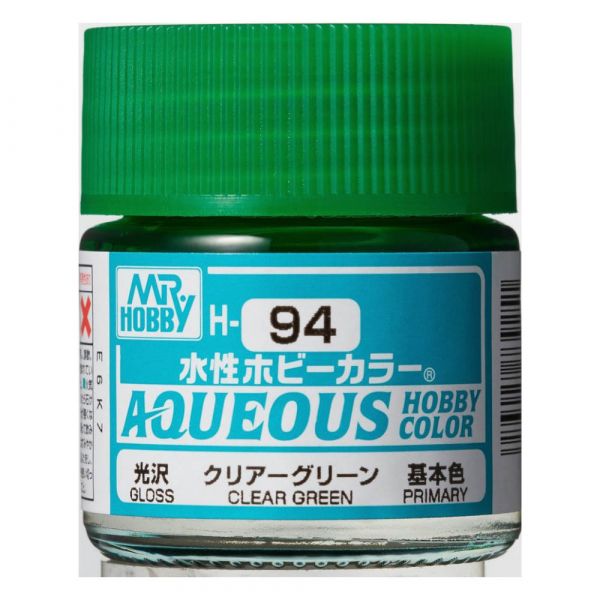 Mr Hobby Aqueous Hobby Color H-094 Clear Green Gloss 10ml Image