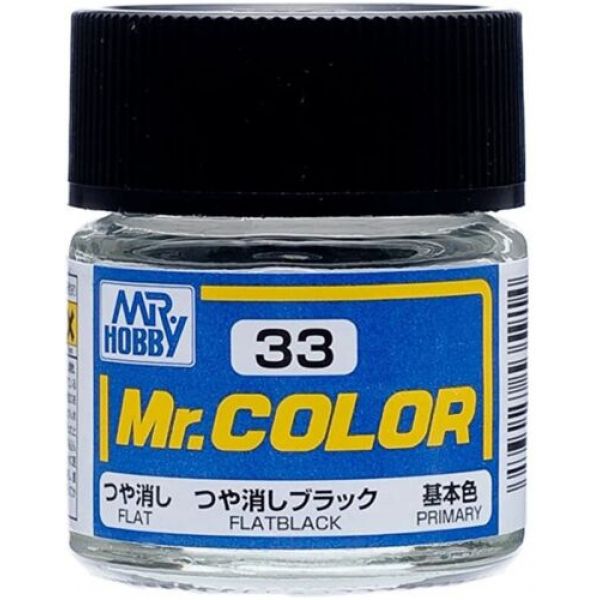 Mr Color C-033 Flat Black Matte 10ml Image