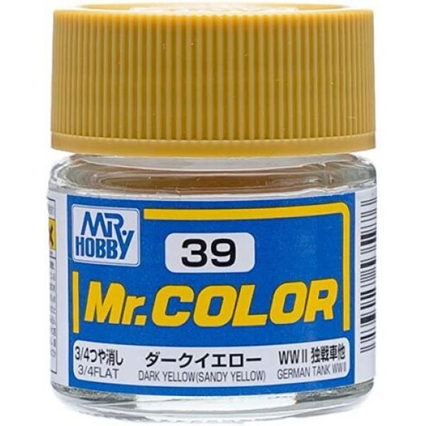 Mr Color C-039 Dark Yellow (Sandy Yellow) Matte 10ml Image