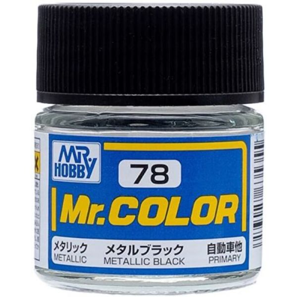 Mr Color C-078 Metal Black Metallic 10ml Image