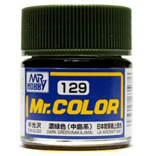 Mr Color C-129 Dark Green (Nakajima) Semi Gloss 10ml Image