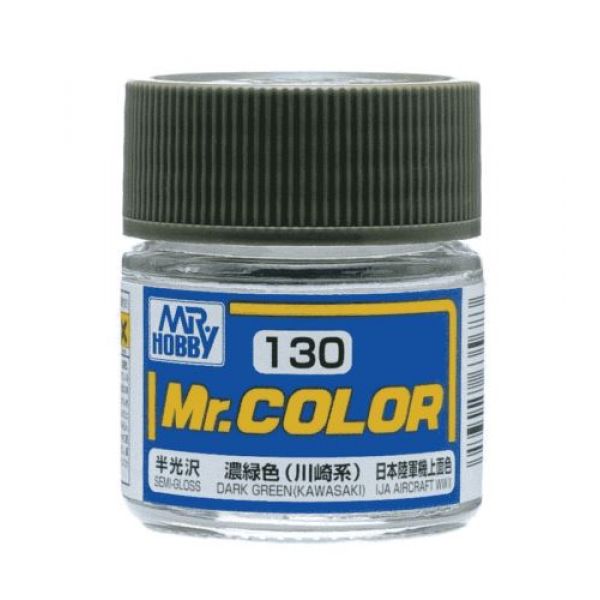 Mr Color C-130 Dark Green (Kawasaki) Semi Gloss 10ml Image
