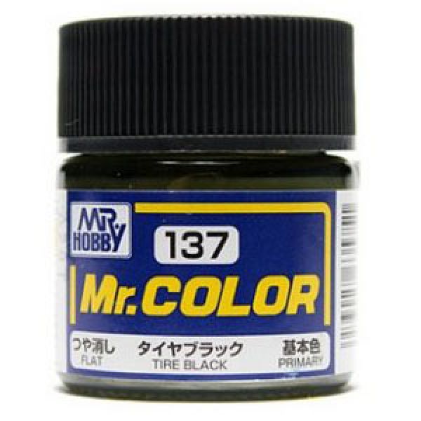 Mr Color C-137 Tire Black Matte 10ml Image