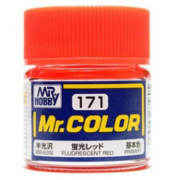 Mr Color C-171 Fluorescent Red Semi Gloss 10ml Image