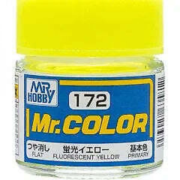 Mr Color C-172 Fluorescent Yellow Semi Gloss 10ml Image