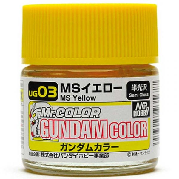 Mr Color Gundam Color UG-03 MS Yellow Semi Gloss 10ml Image