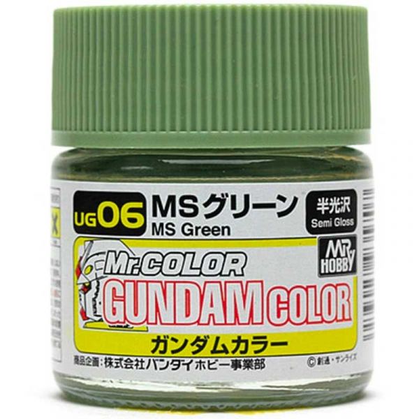Mr Color Gundam Color UG-06 MS Green Semi Gloss 10ml Image