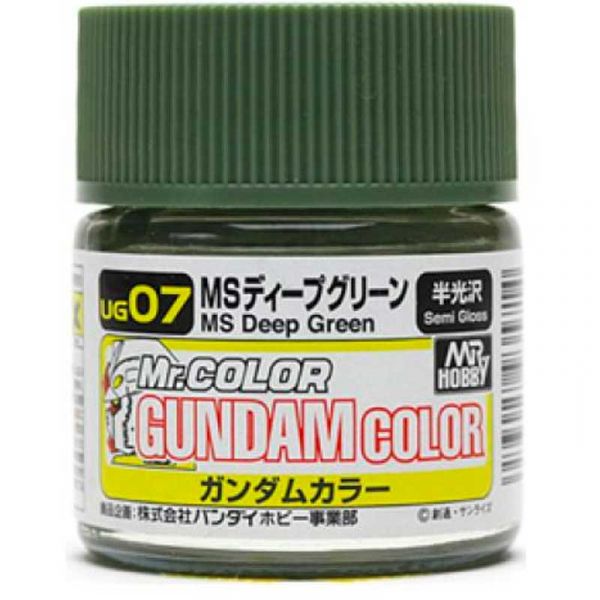 Mr Color Gundam Color UG-07 MS Deep Green Semi Gloss 10ml Image