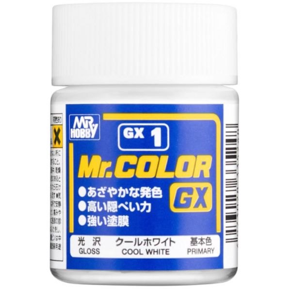 Mr Color GX GX-1 Cool White Gloss 18ml Image