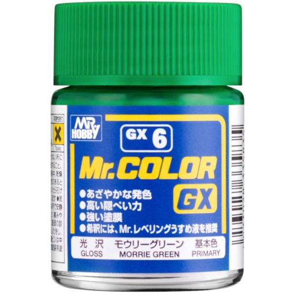 Mr Color GX GX-6 Morrie Green Gloss 18ml Image