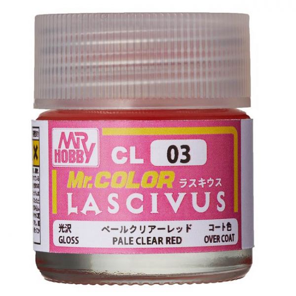 Mr Color Lascivus CL-03 Pale Clear Red Gloss 10ml (Over Coat) Image