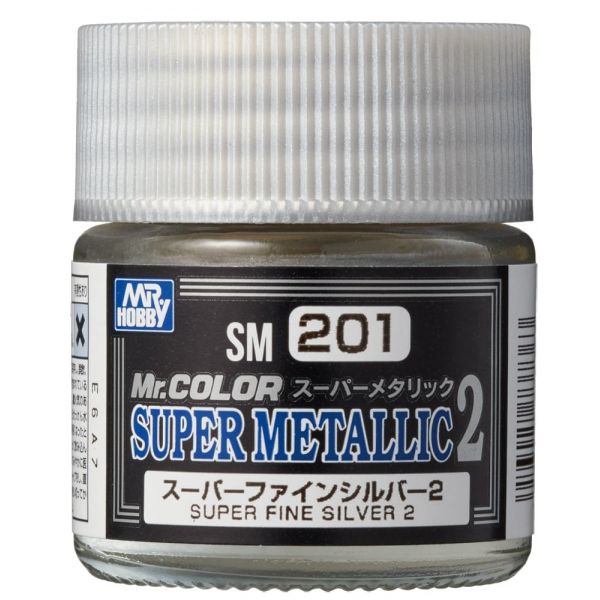 Mr Color Super Metallic 2 SM-201 Super Fine Silver II - 10ml Image