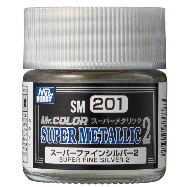 Mr Color Super Metallic 2 SM-201 Super Fine Silver II - 10ml Main Image