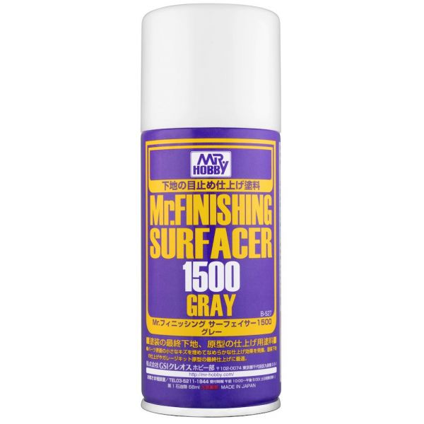 Mr Finishing Surfacer 1500 Gray Spray (170ml) Image