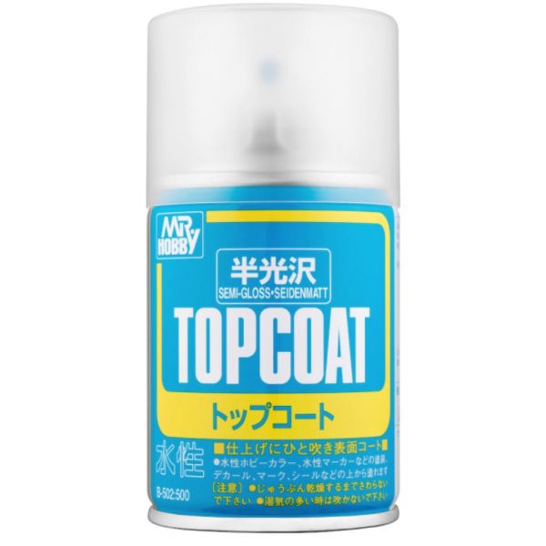 Mr Topcoat B-502 Semi-Gloss Spray (86ml) Image