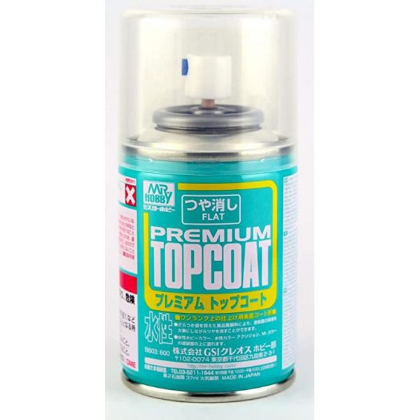 Mr Premium Top Coat B-603 Flat Spray (88ml) Image