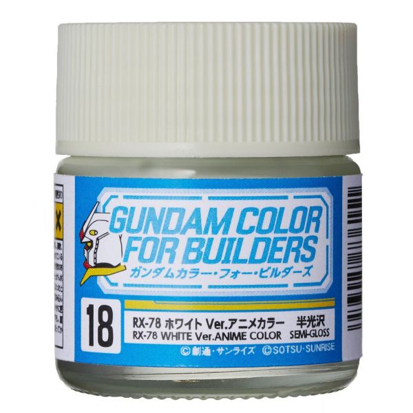 Mr Color Gundam Color UG-18 RX-78 White Ver. Anime Color Semi Gloss 10ml Image