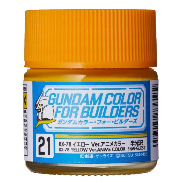 Mr Color Gundam Color UG-21 RX-78 Yellow Ver. Anime Color Semi Gloss 10ml Main Image