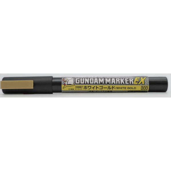 Gundam Marker EX XGM-07 White Gold (Angled Flat Edge Tip / Alcohol Based Paint) Image