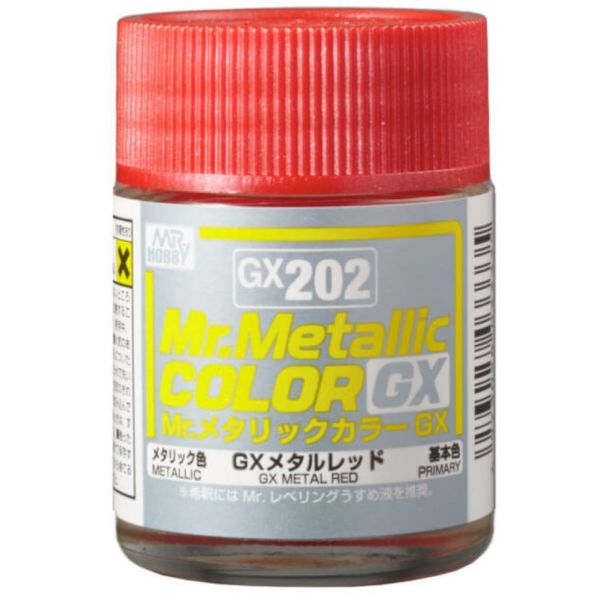 Mr Metallic Color GX-202 Metal Red Metallic 18ml Image