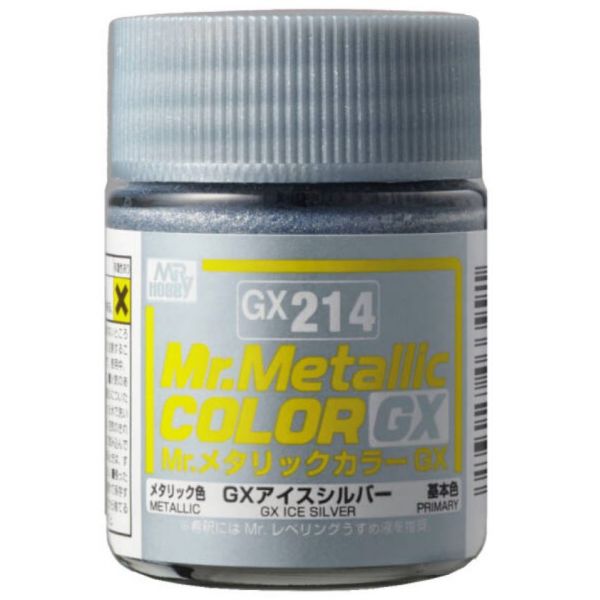 Mr Metallic Color GX-214 Ice Silver Metallic 18ml Image